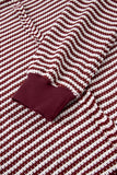 Striped Ribbed Exposed Seam Long Sleeve Oversized Top- 3 Colors