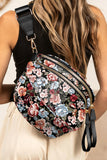 Graphic Print Multi Pocket Crossbody Bag- 4 Styles