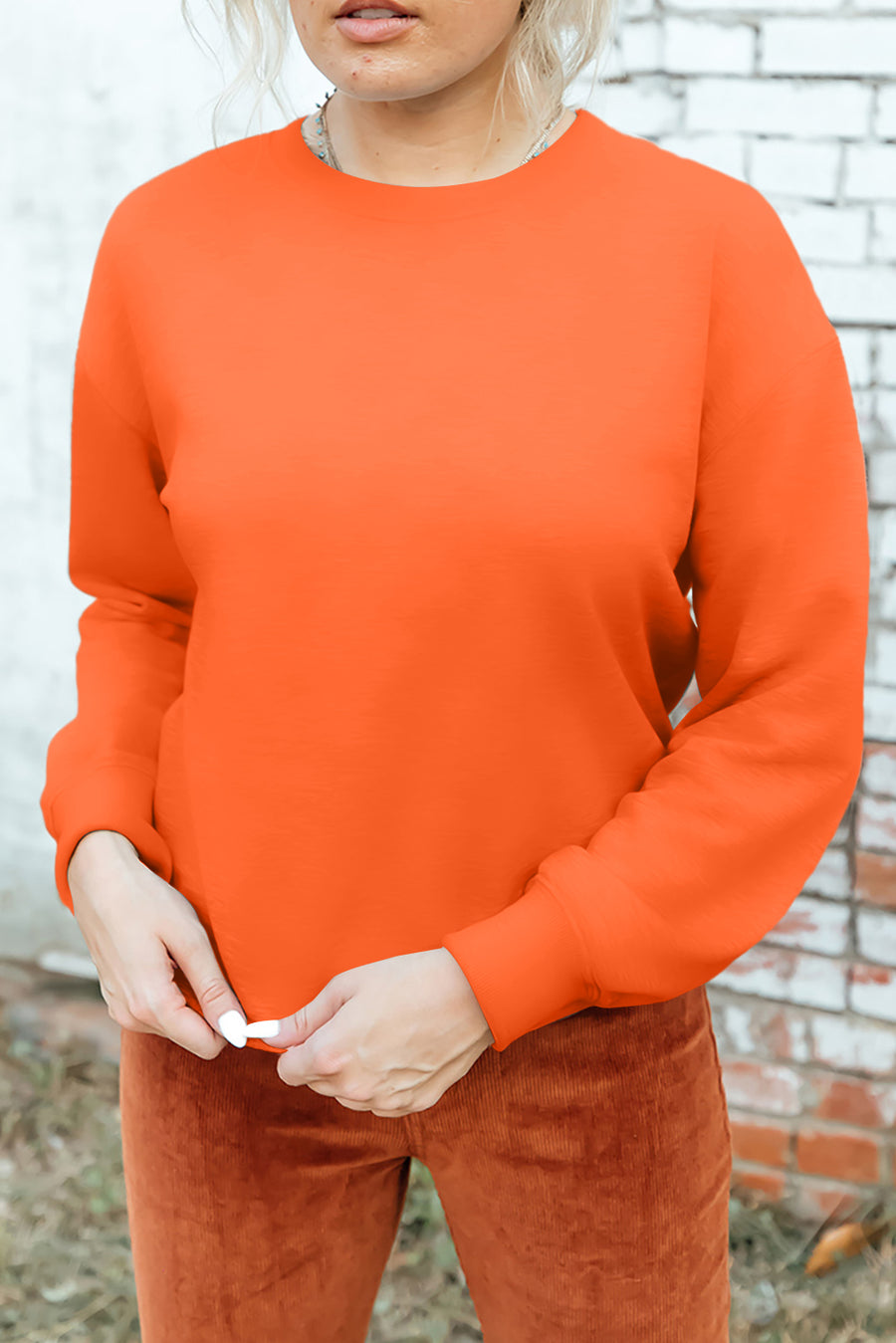Classic Crew Neck Pullover Sweatshirt- 2 Colors