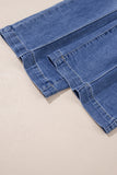 Center Seam Detail High Rise Jeans