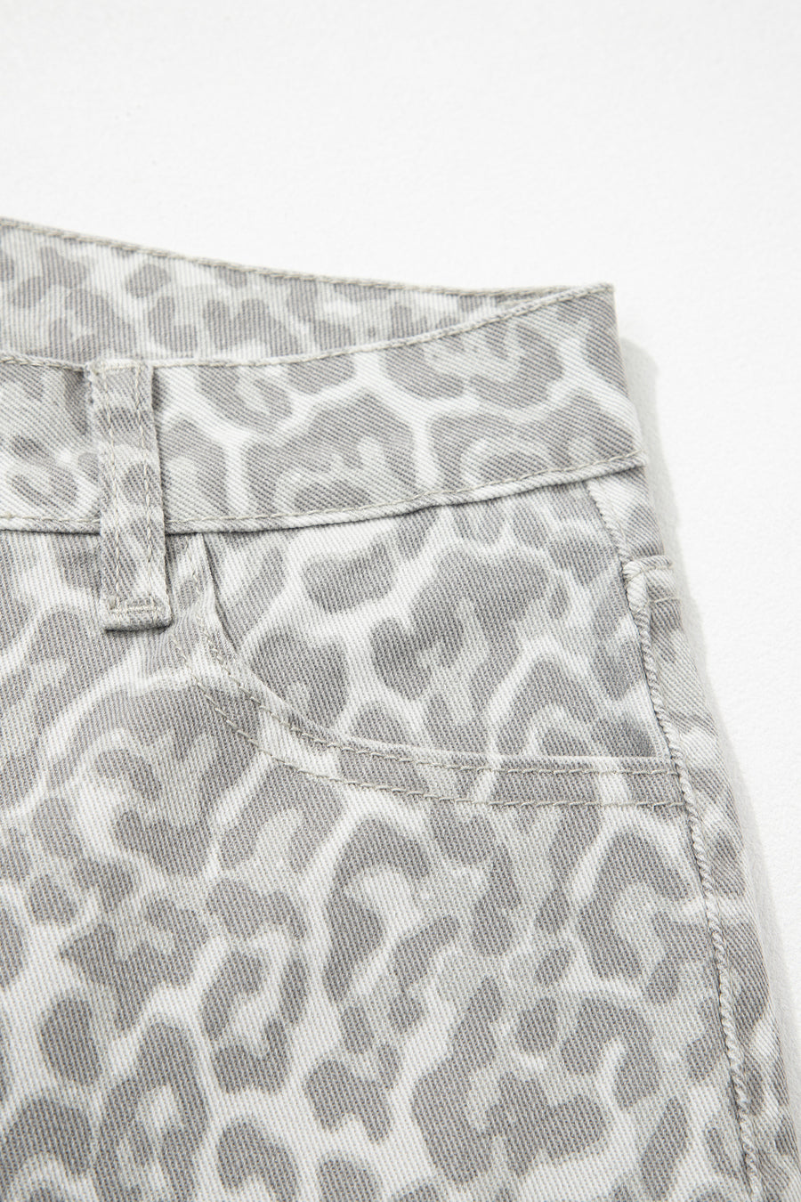 Print Frayed Edge Wide Leg High-Waist Jeans- 7 Styles