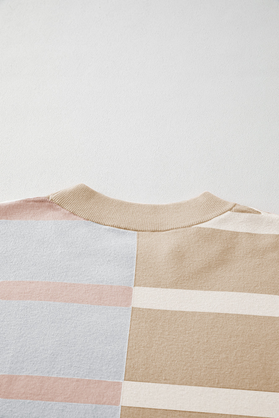 Striped Exposed Seam Patchwork Loose Fit Sweater- 4 Colors