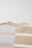 Striped Exposed Seam Patchwork Loose Fit Sweater- 4 Colors
