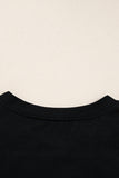 Lace Long Sleeve Drop Shoulder T-Shirt- 2 Colors