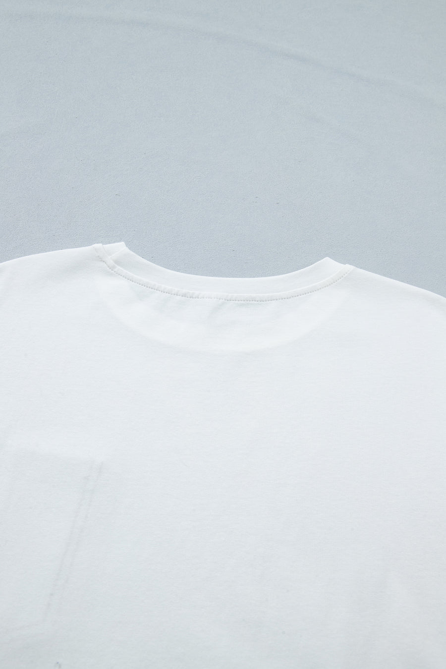 Printed Denim Chest Pocket Graphic T-Shirt- 2 Colors