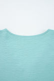 Frill V-Neck Lantern Sleeve Crinkled Blouse- 3 Colors