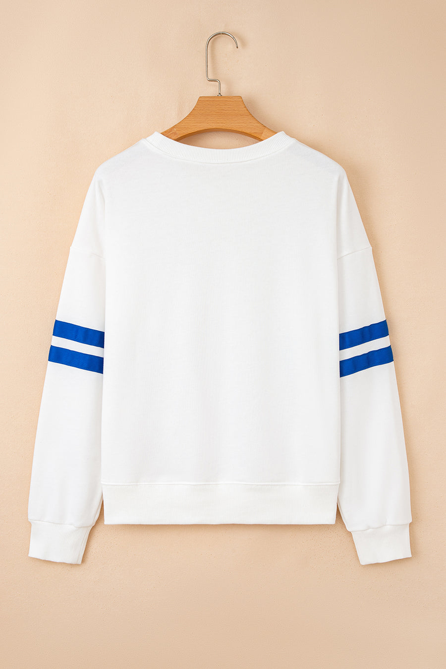 Varsity Striped Sleeve Loose Fit Sweatshirt- 8 Colors