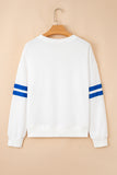 Varsity Striped Sleeve Loose Fit Sweatshirt- 8 Colors