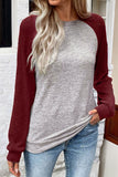 Evergreen Colorblock Raglan Long Sleeve T Shirt