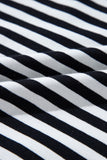 Striped Contrast Trim Oversized Sweatshirt- 4 Colors