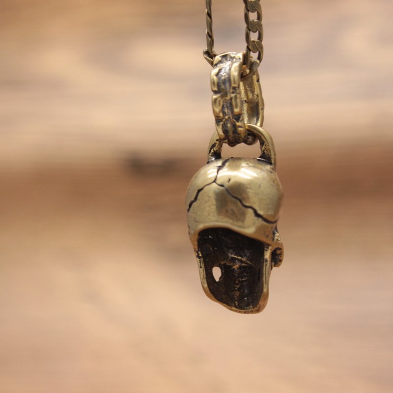 Brass Skull Necklace- 3 Sizes