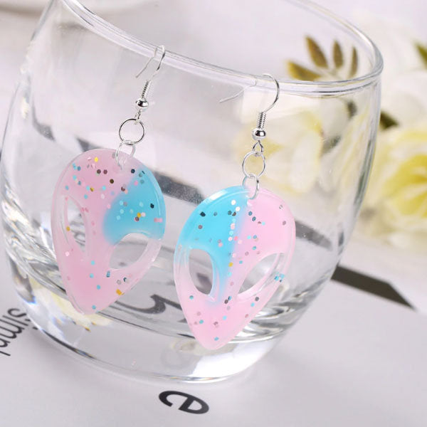 Alien Face Earrings- 4 Colors