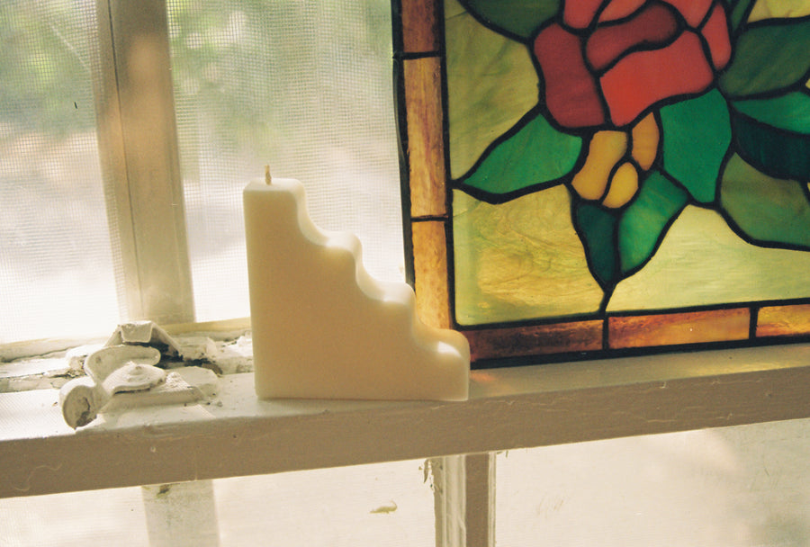 Stairs Soy Pillar Candle - Solid Colorways