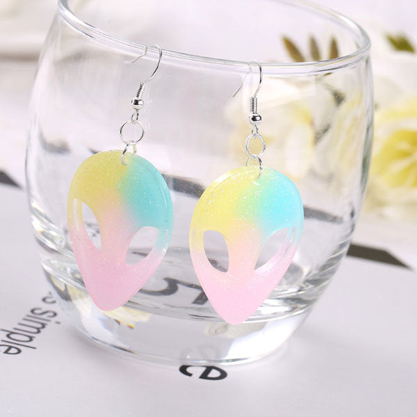 Alien Face Earrings- 4 Colors