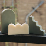 Stairs Soy Pillar Candle - Solid Colorways