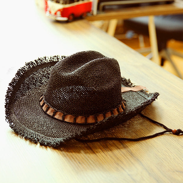 Straw Cowboy Hat- 2 Colors