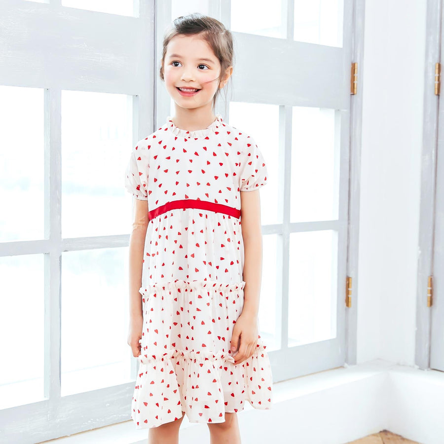 (Mommy&Me) Heart-shaped polkadot (set of 2)