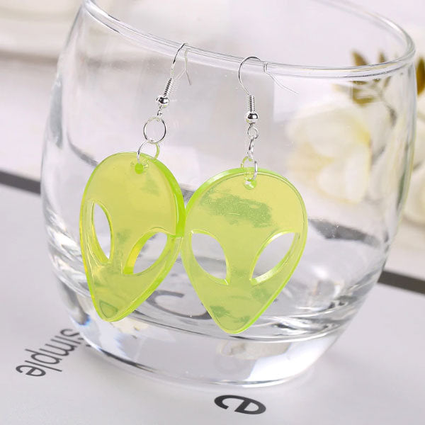 Alien Face Earrings- 4 Colors