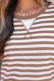 Striped Short Bubble Sleeve T-Shirt- 3 Colors