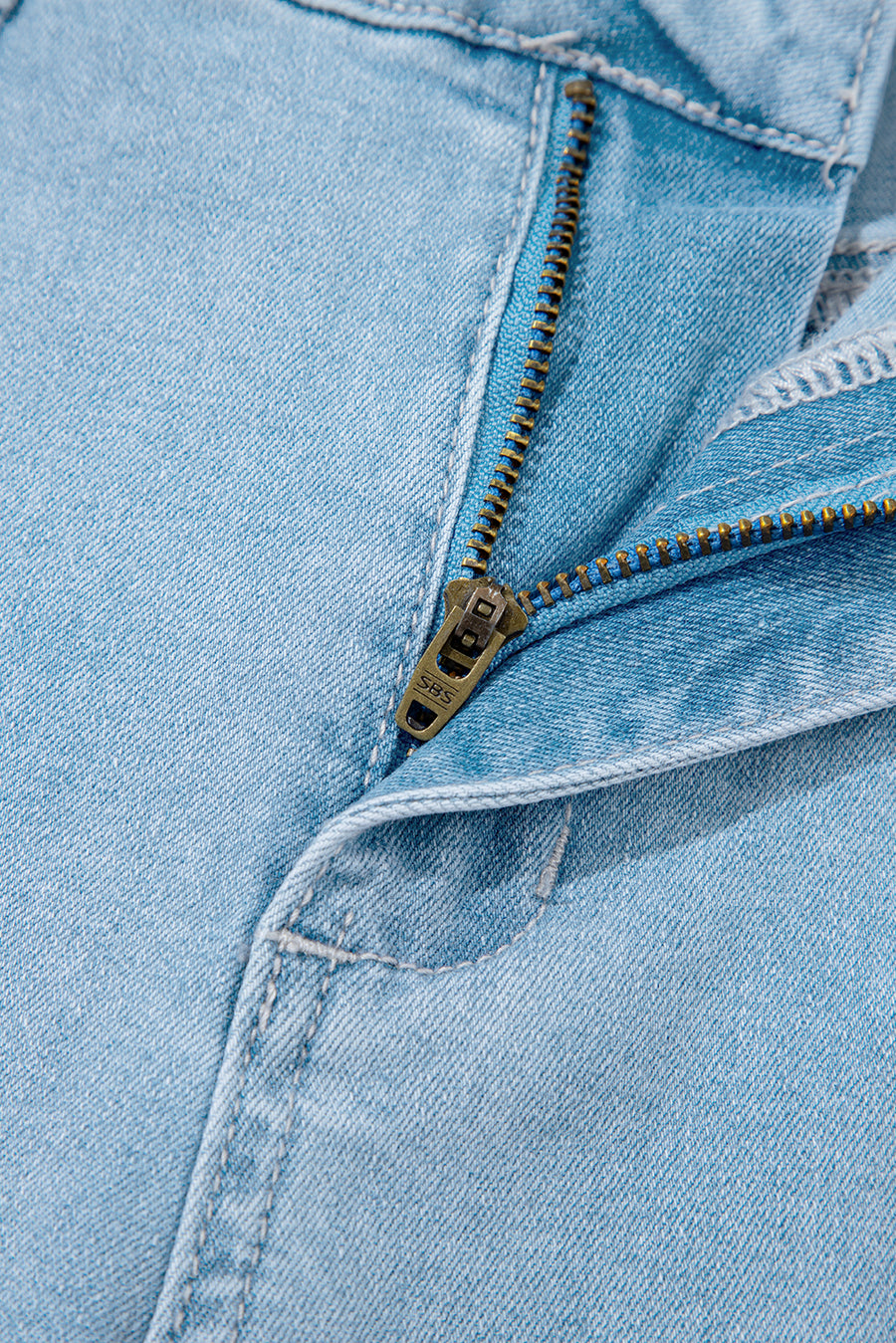 High Rise Relaxed Fit Porkchop Pockets Jeans