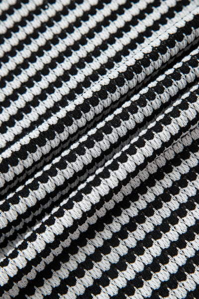 Striped Ribbed Exposed Seam Long Sleeve Oversized Top- 3 Colors