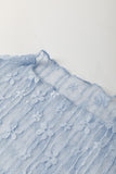 Floral Lace Sheer Long Sleeve Slim Fit Top- 3 Colors