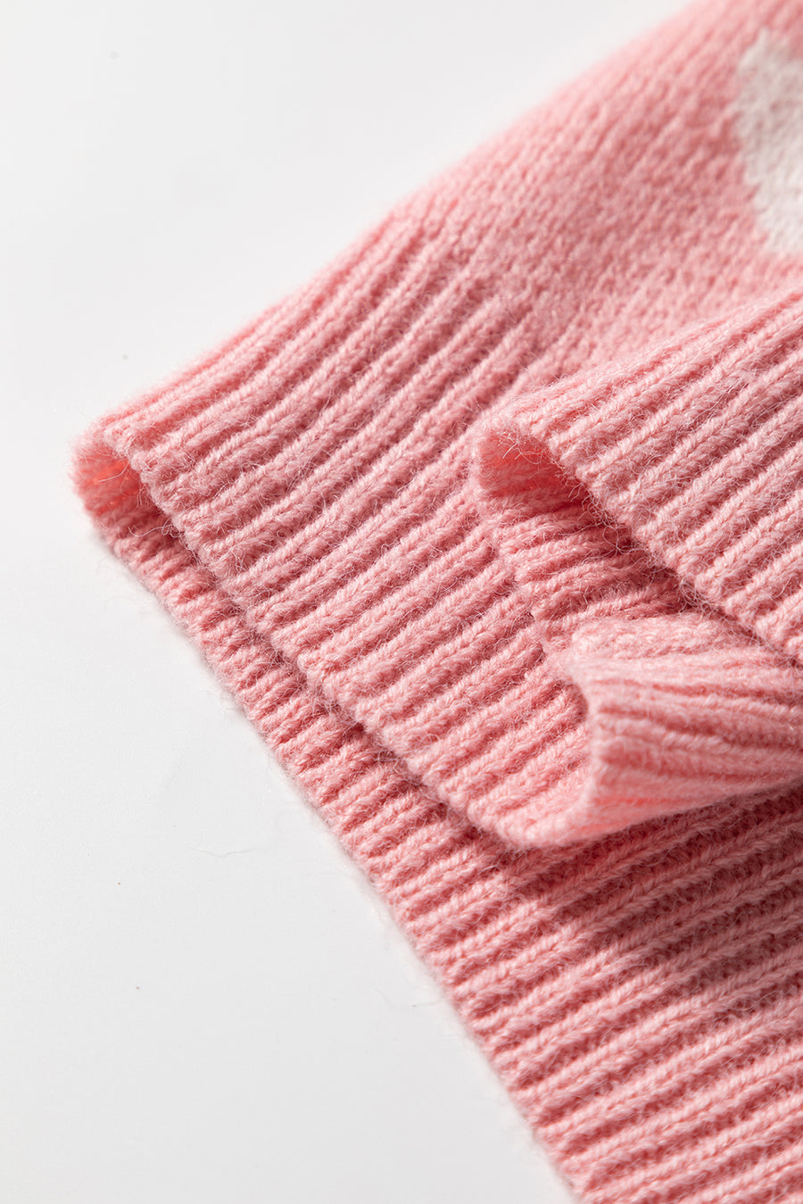 Light Pink Heart Pattern Cardigan 2