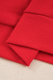 Varsity Striped Drop Shoulder Pullover Sweatshirt & Mini Skort Set- 6 Colors