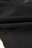 Black High-Waist Drawstring Hidden Pocket Swim Shorts