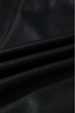 Faux Leather Sleeveless Crew Neck Mini Dress- 3 Colors
