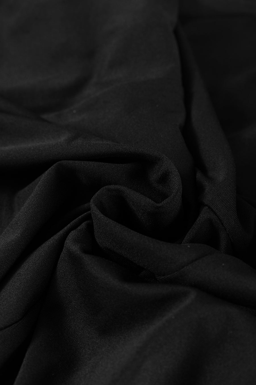 Black Sleeveless Scoop Neck Flared Front Slit Midi Dress