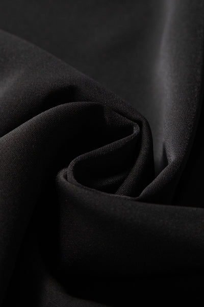 Black Keyhole Lace Splicing Raglan Sleeve Blouse