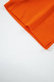 Varsity Striped Sleeve Drop Shoulder Sweatshirt and Shorts Set- 5 Colors
