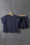 Textured Short Sleeve Top and Shorts Set- 7 Colors