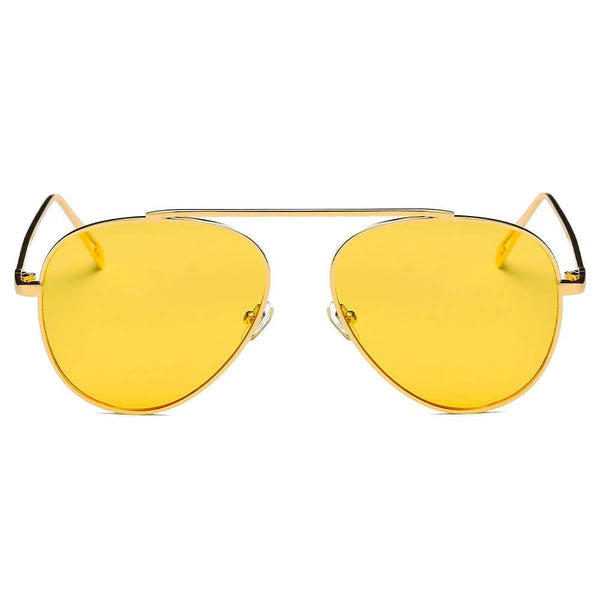HIDALGO | Metal Oversize Tinted Lens Aviator Sunglasses