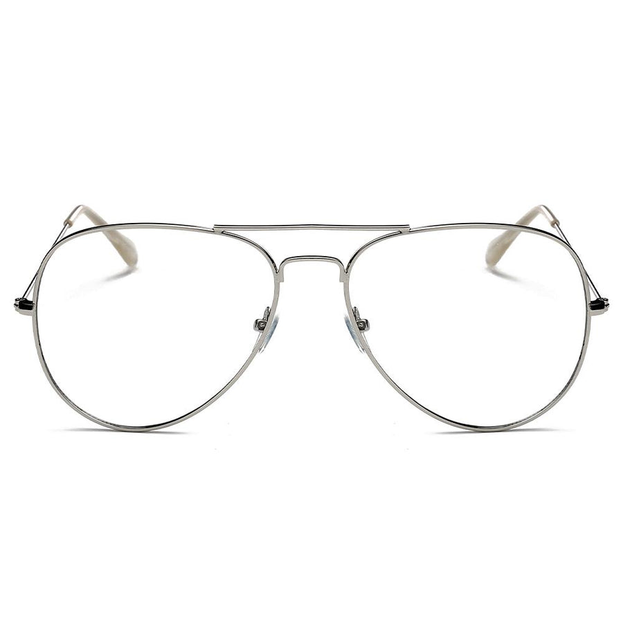 ENID - Trendy Aviator Clear Lens Sunglasses- 5 Colors