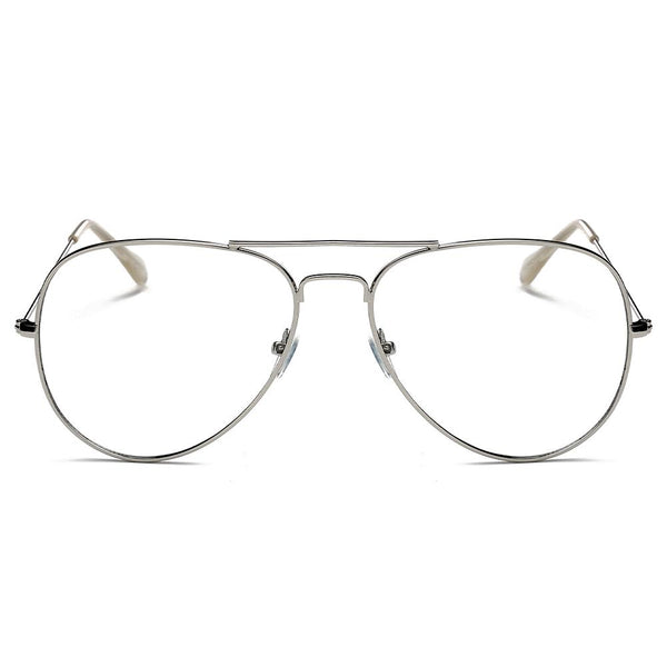 ENID - Trendy Aviator Clear Glasses Lens Sun Glasses