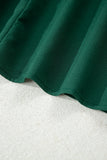 Solid Long Sleeve Button V-Neck Tiered Maxi Dress- 2 Colors