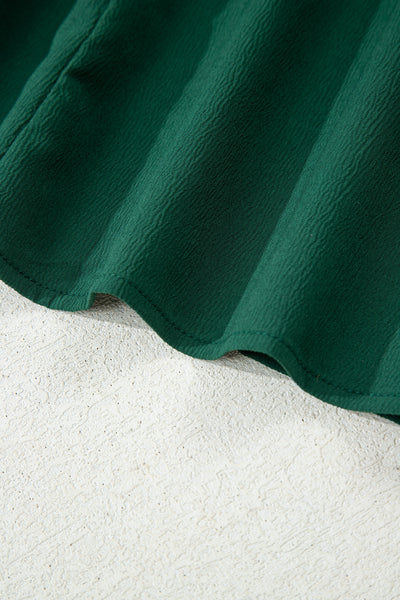 Solid Long Sleeve Button V-Neck Tiered Maxi Dress- 2 Colors