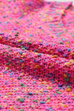 Hot Pink Multicolored Confetti Chunky Knit Sweater