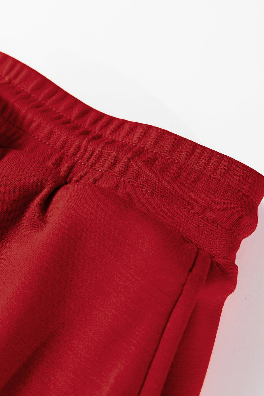 Solid Color Drop Shoulder Sweatshirt & Drawstring Mini Skirt Set- 2 Colors