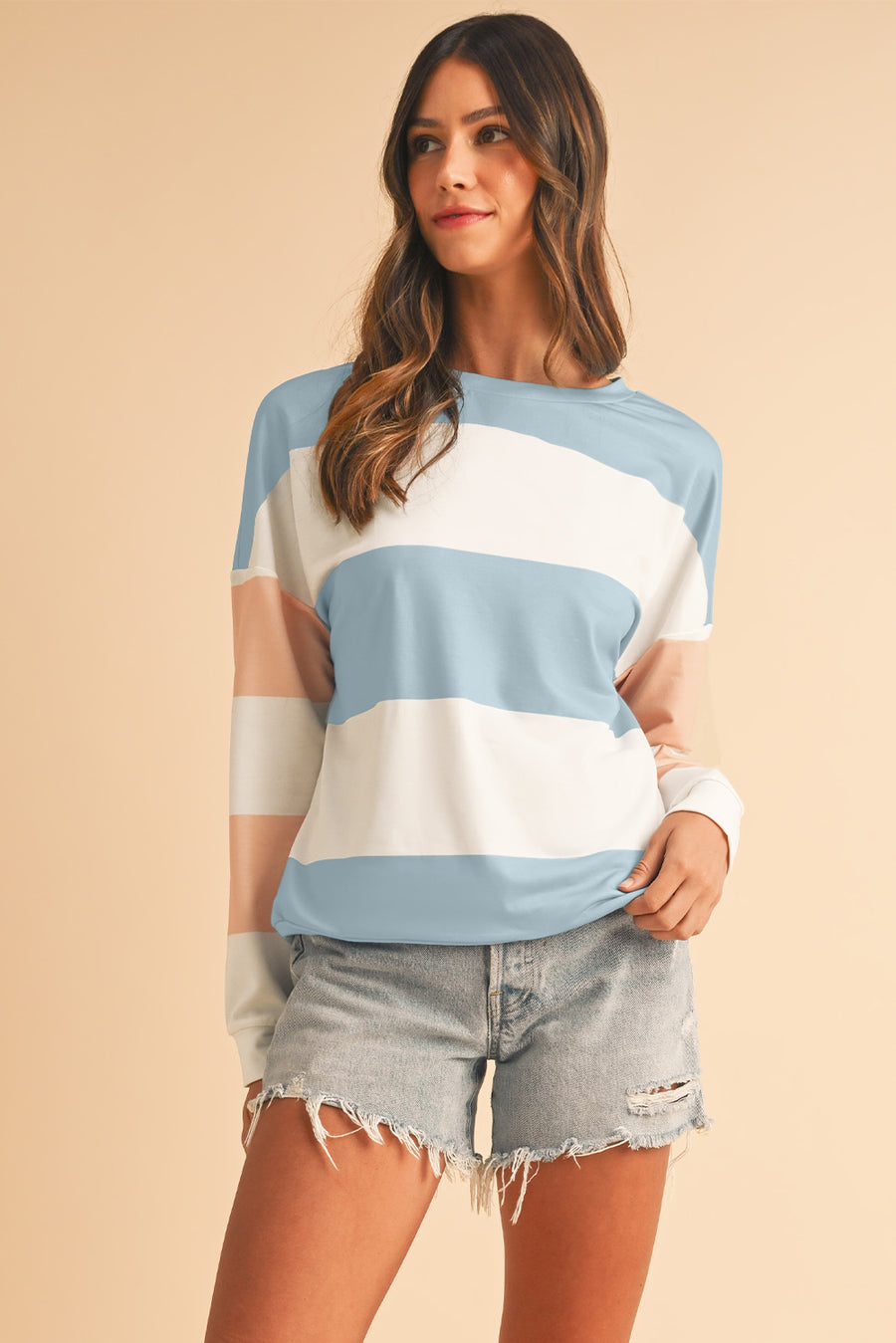 Color Block Long Sleeve Top- 3 Colors
