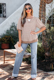 Striped Short Bubble Sleeve T-Shirt- 3 Colors