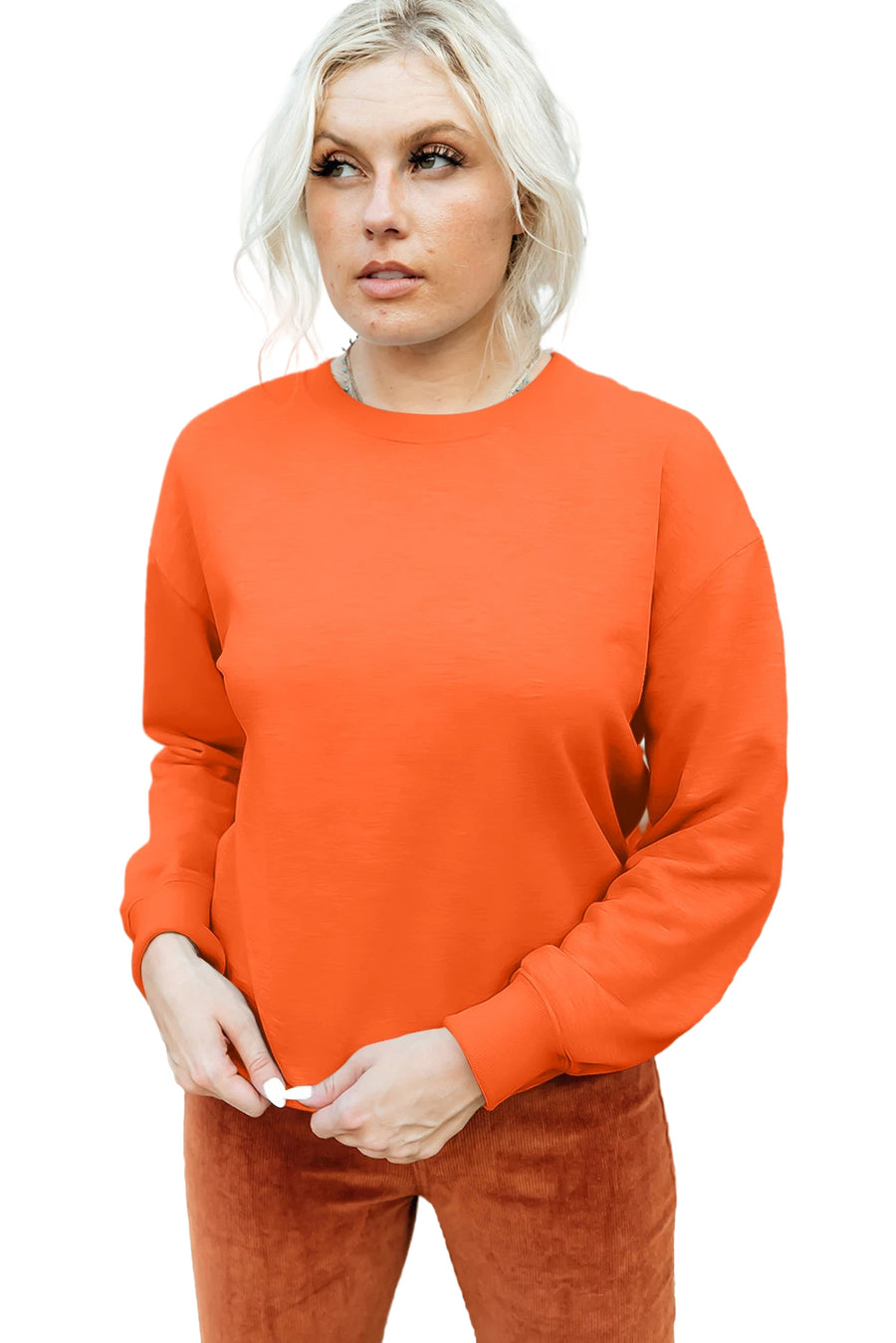 Classic Crew Neck Pullover Sweatshirt- 2 Colors