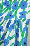 Floral Print Square Neck Ruffled Strap Maxi Dress- 2 Colors