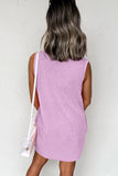 Mineral Wash Tank Mini Dress with Pockets- 3 Colors