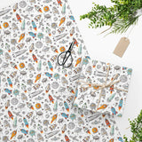 Space Rocket Ship Wrapping Paper