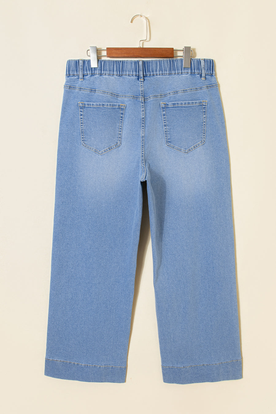 Plus Size Acid Wash Lace-Up Jeans- 4 Colors