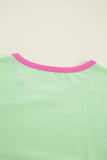 Color Block Long Sleeve Loose Fit Top- 3 Colors