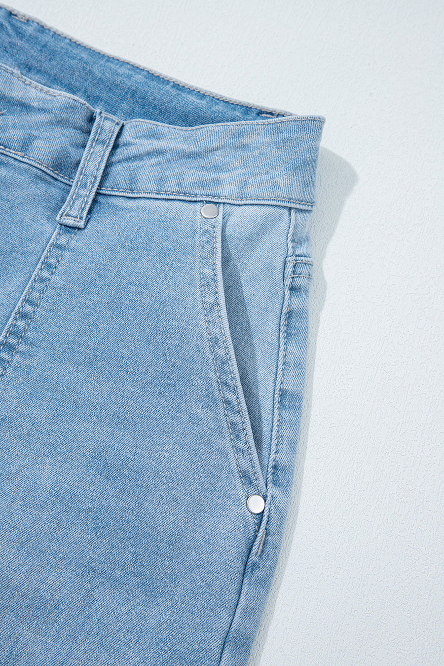 High Rise Relaxed Fit Porkchop Pockets Jeans